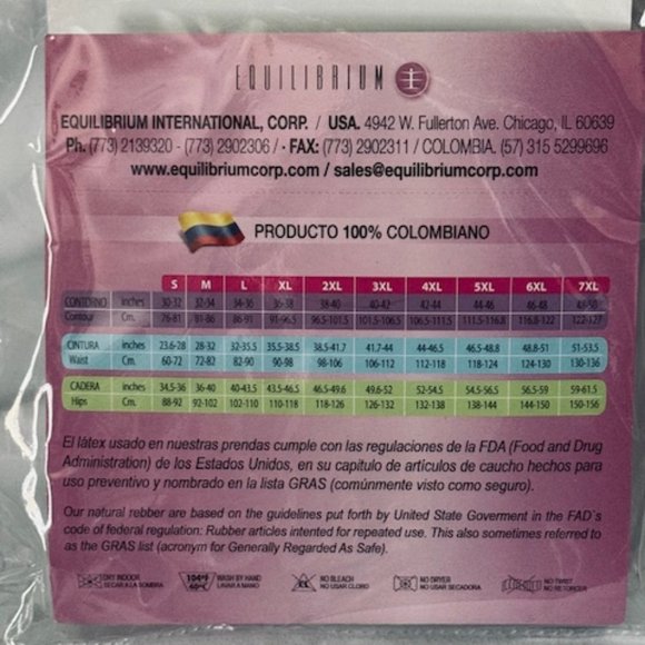 Equilibrium Firm compression girdle - Bodysuit with bra - C4230, Beige 5X - NEW - Picture 3 of 4